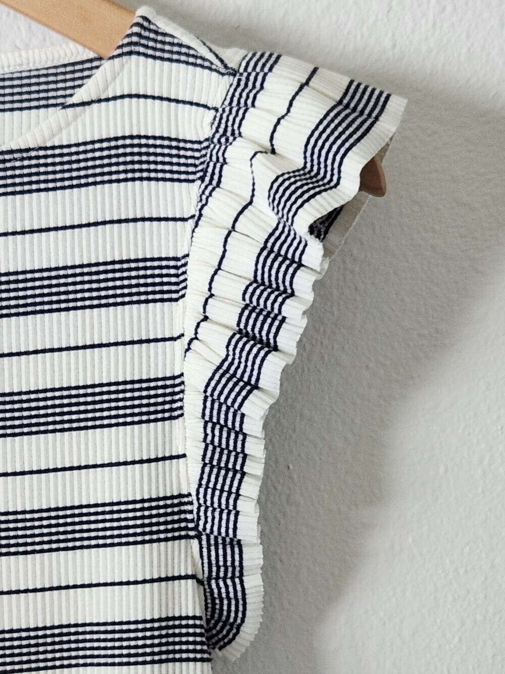 J. Crew Striped Ruffle Tank Top - Picture 9 of 10